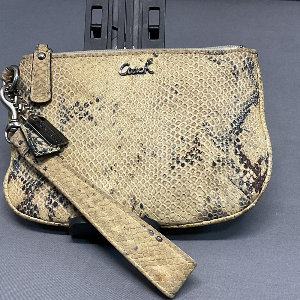 Coach 45126 Kristin Embossed Python Snake Skin Me… - image 1